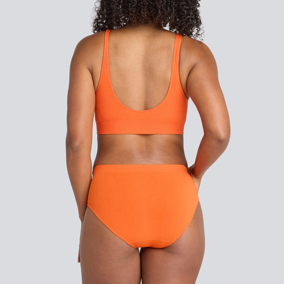 Women's SmoothFit Bikini Brief - Orange Crush - Image 5